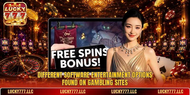 Different software entertainment options found on gambling sites Different software entertainment options found on gambling sites