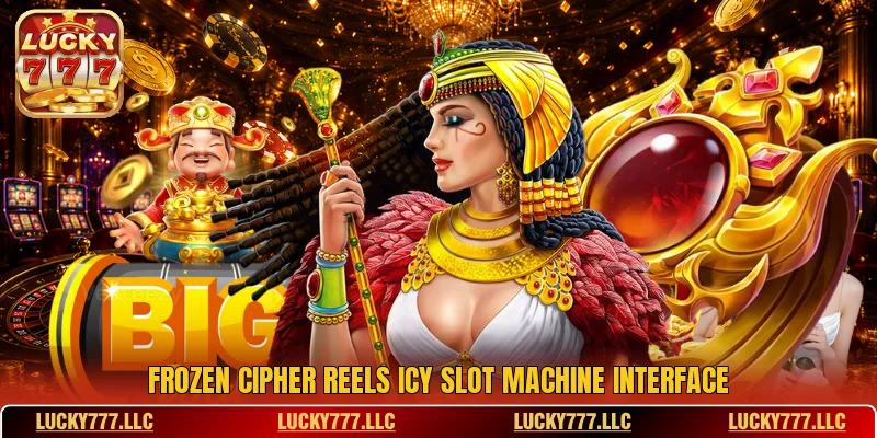 Frozen Cipher Reels icy slot machine interface