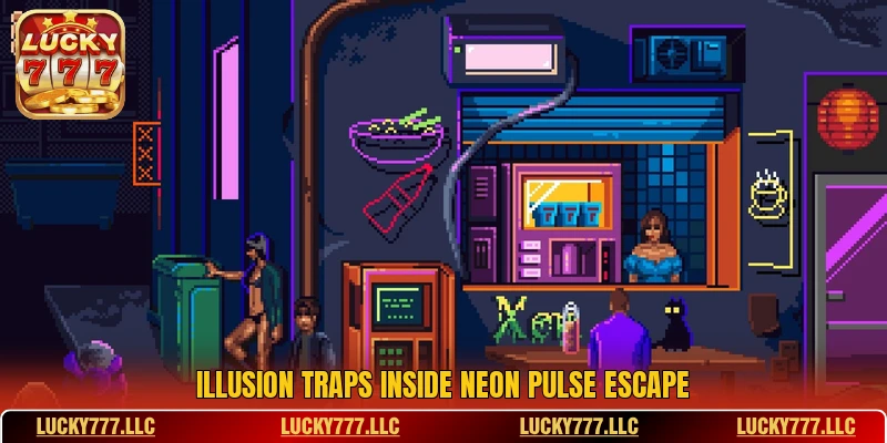 Illusion traps inside Neon Pulse Escape