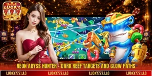 Neon Abyss Hunter - Dark Reef Targets And Glow Paths
