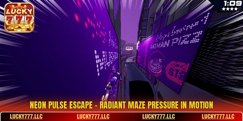 Neon Pulse Escape - Radiant Maze Pressure In Motion