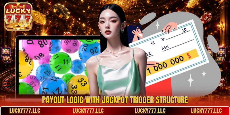 Payout logic with jackpot trigger structure Payout logic with jackpot trigger structure