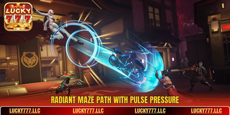 Radiant maze path with pulse pressure